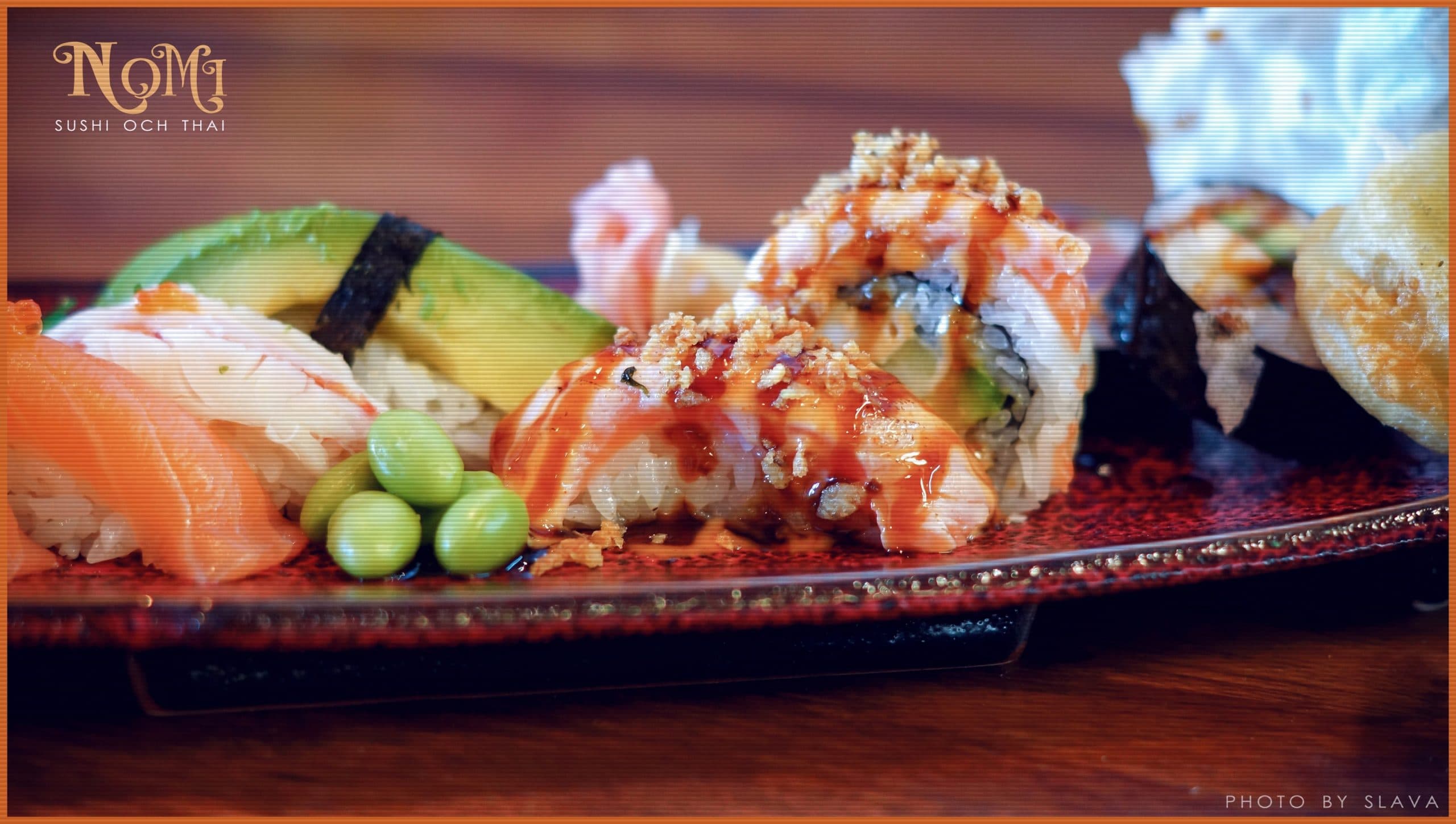 Fresh sushi and sashimi at Nomi Sushi & Thai